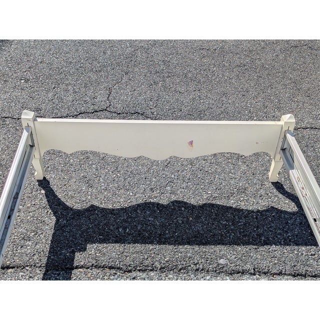 Wood Dixie Furniture 1960s Vintage French Provincial Style Twin Bedframe For Sale - Image 7 of 11