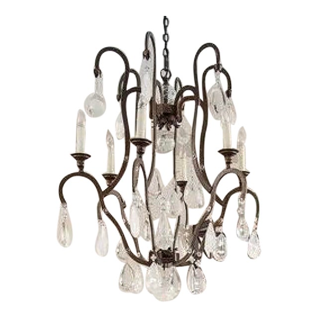 Rock Crystal Chandelier For Sale