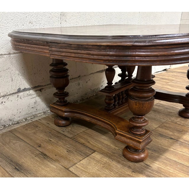 Antique French Henry II Renaissance Walnut Center Coffee Cocktail Table For Sale - Image 15 of 15