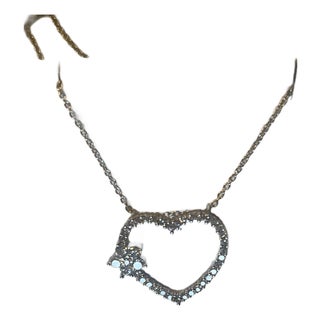 Diamond Heart Pendant For Sale