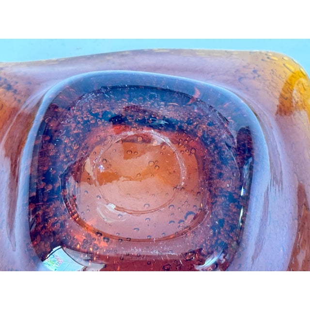 Vide Poche or Ashtray in Glass with Bubble Pattern from Biot, France, 1970 For Sale - Image 6 of 8