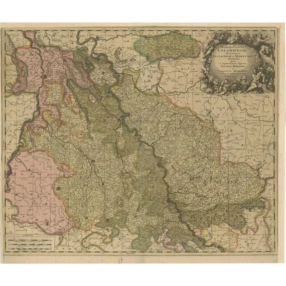 Antique Map of Cologne For Sale - Image 6 of 6