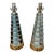 Pair Vintage MCM Ceramic Lamps Mid Century Modern Lighting Atomic Era 1950s For Sale