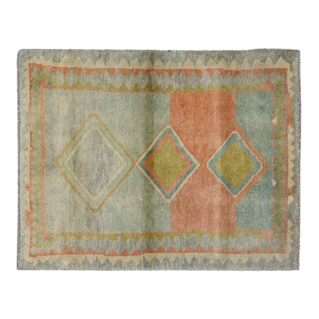 Vintage Gabbeh Knotted Wool Rug, 2'9''x3'5'' For Sale
