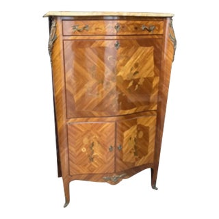 Stunning 1920’s French Secretary W/ Inlay For Sale