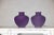 Pair of Purple Ceramic Vases with Glossy Finish and Rounded Bellies For Sale - Image 10 of 12