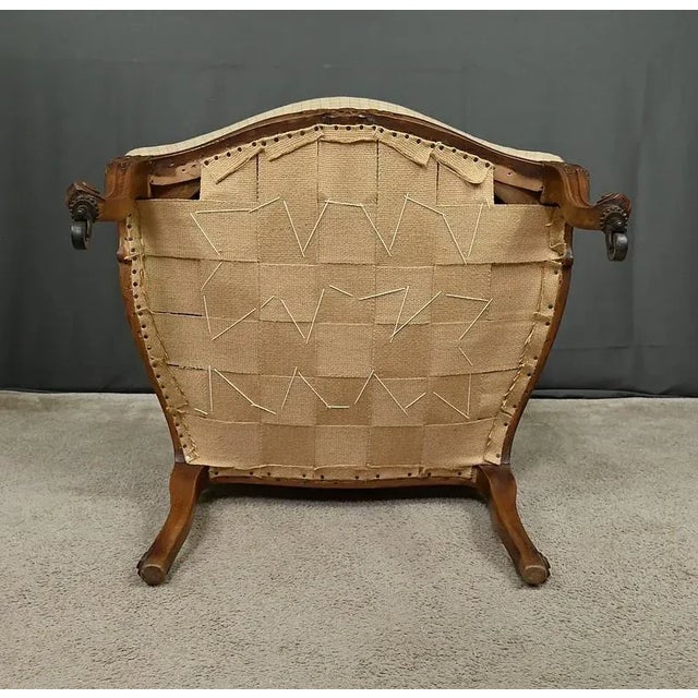 Louis XV Style Beechwood Armchair, Mid-19th Century For Sale - Image 14 of 16