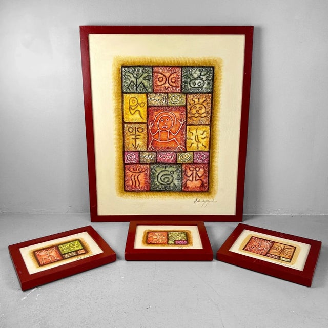 Untitled, 1970s, Oil on Canvas, Framed, Set of 4 For Sale - Image 16 of 18