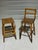 Pair of Unusual Antique Folding Chairs / Stools From England For Sale - Image 6 of 18