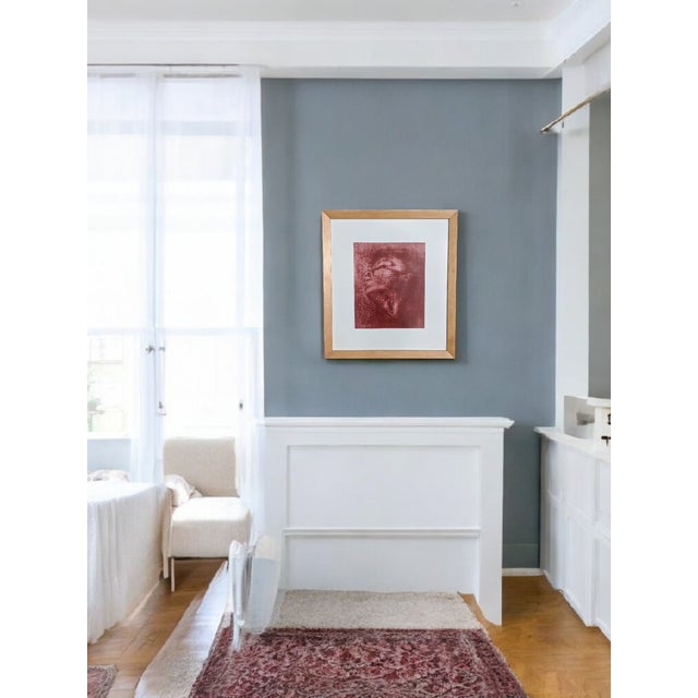 Vintage Original Pastel Portrait Drawing Framed For Sale - Image 9 of 9