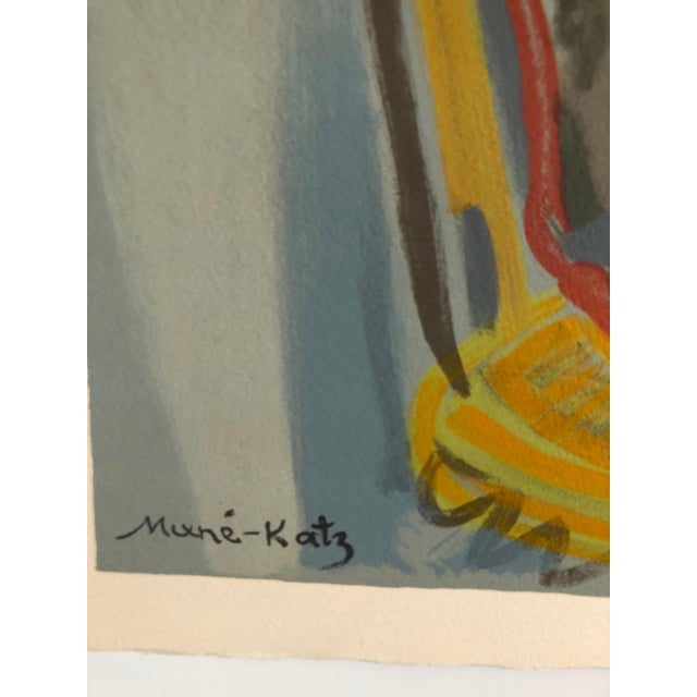 Mane-Katz (1894-1962) Original Lithograph published by Andre Sauret, Monte Carlo, 1966, printed in France, by Mourlot. The...