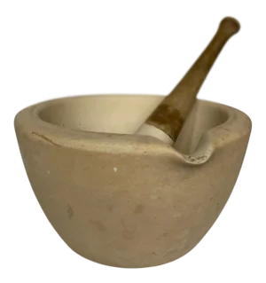 Antique Thomas Maddock & Sons Mortar and Pestle - 2 Pieces
