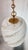 Italian Handblown Faux Alabaster Glass Pendant Light With Brass Chain & Fittings – 9" Glass Shade For Sale - Image 9 of 16