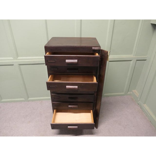 Wood Wellington Filing Cabinet, 1930 For Sale - Image 7 of 8