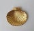 Metal Vintage C.1980's-90's 24-Karat Gold Plated Fanned Shell-Shape Ring Dish, Decorative Accent For Sale - Image 7 of 11