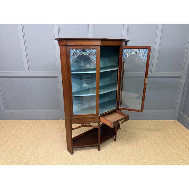 Arts and Crafts Mahogany Display Cabinet, 1900s For Sale - Image 16 of 17
