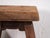 Small Antique Stool in Elm, 1900s For Sale - Image 6 of 7