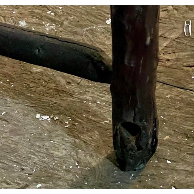 Early 20th Century Adirondack Branch Handmade Writing Desk Letter Holders Cabin Primitive Country For Sale - Image 11 of 11