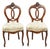 Antique Victorian Mahogany Pretzel Balloon Back Parlor Side Chairs - A Pair For Sale