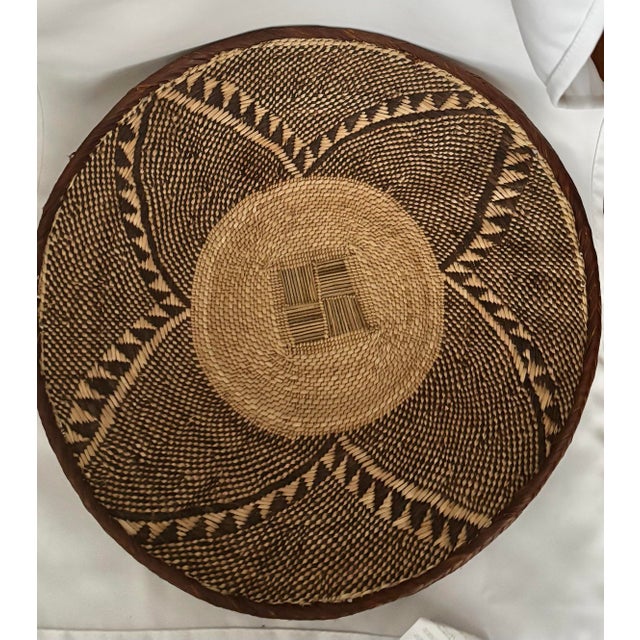 Early 20th Century Handwoven Tonga Binga Basket With Geometric Design ...