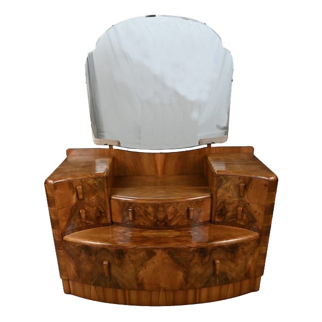 Walnut Burl Dressing Table, 1920s For Sale