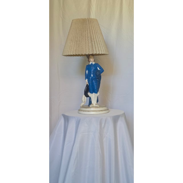 Vintage Pinkie & Blue Boy Figural Table Lamps – Matching Pair For Sale - Image 4 of 17