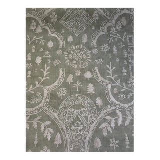 Sanderson Topiary View Thyme Fabric Dhif227338 Highgrove Fabrics Collection 3 Yards Indoor / Outdoor For Sale