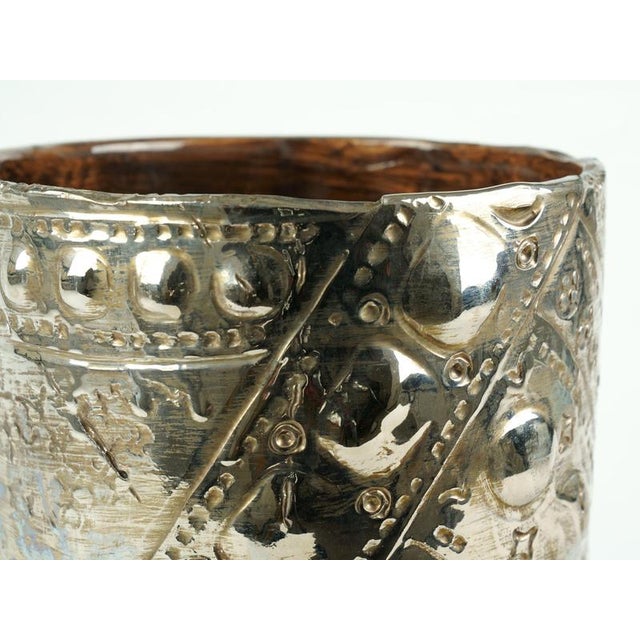 Gold Platinum Luster Viel Vase by Deblona For Sale - Image 8 of 9