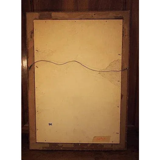 Drawing/Sketching Materials Early 19th Century Seated Male Red Chalk Study Drawing, Framed For Sale - Image 7 of 8