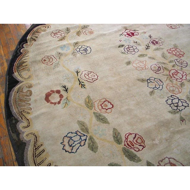 American Antique American Hooked Rug 9' 0" x 12' 0" For Sale - Image 3 of 5