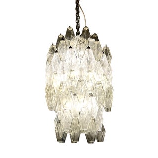 Vintage Poliedri Chandelier by Venini, Venice, Italy, 1950s For Sale