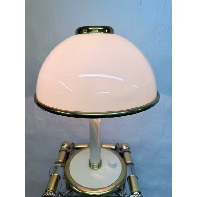 Mid-Century Modern Italian Murano Glass Mushroom Table Lamp from F. Fabbian, 1970s For Sale - Image 3 of 15