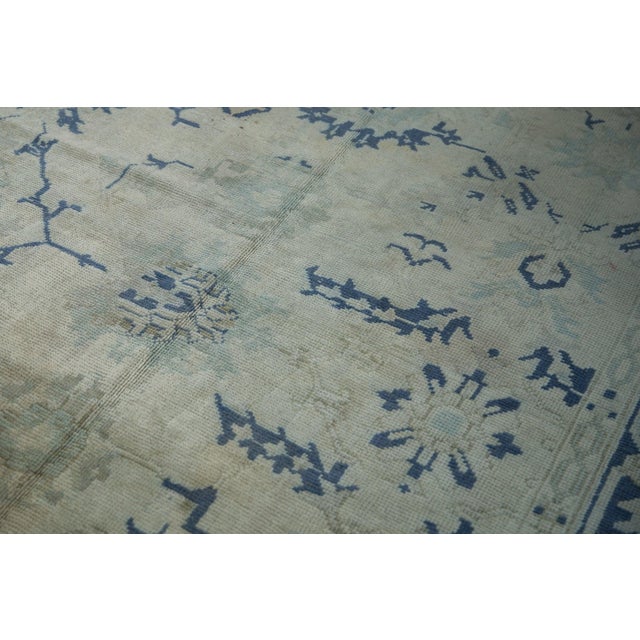 Textile Vintage Distressed Oushak Carpet - 11' x 16'3" For Sale - Image 7 of 13