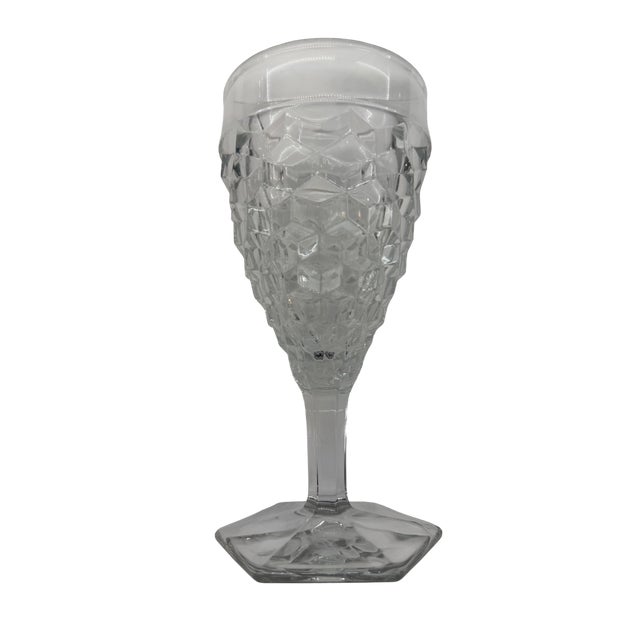 American Fostoria Set of 6 American Clear Water Goblets For Sale - Image 3 of 9