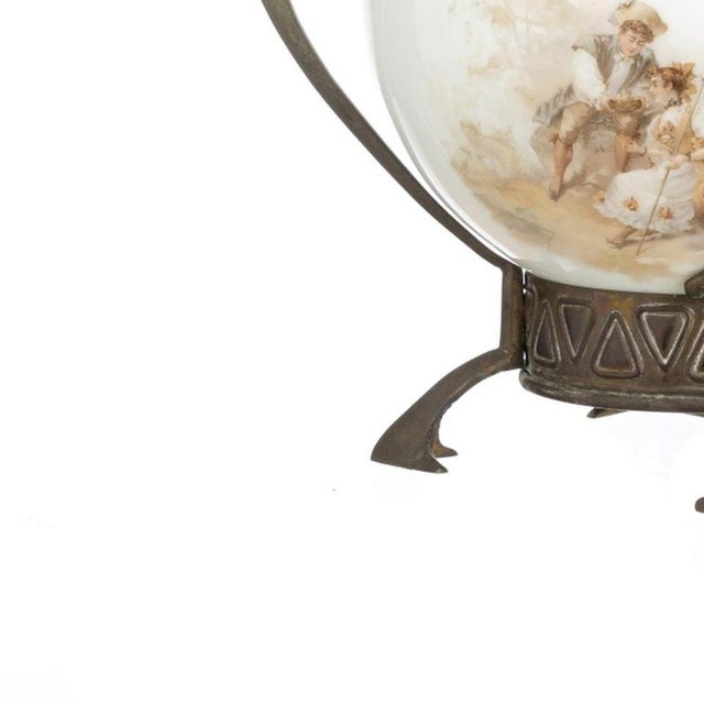 Art Nouveau Glass and Crystal Centerpiece For Sale - Image 3 of 6