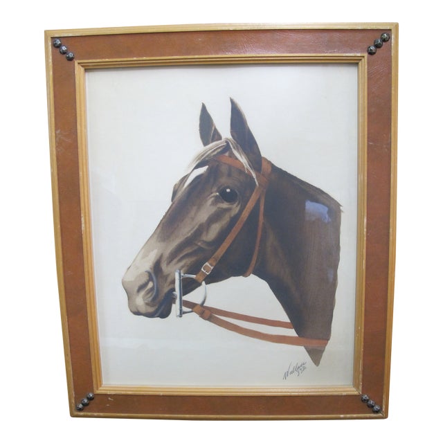 Kings of Turf Limited Edition Signed Wallace Racehorse Stir Up Framed Print Chairish
