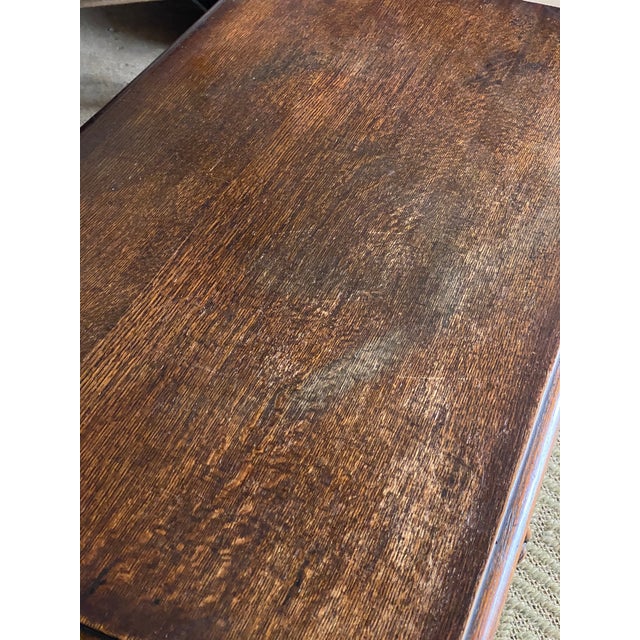 Circa 1880 2 Drawer Carved Writing Table | Chairish
