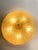 Glass Venetian Vintage Amber Graniglia” Budino” Murano Glass Flush Mount For Sale - Image 7 of 8
