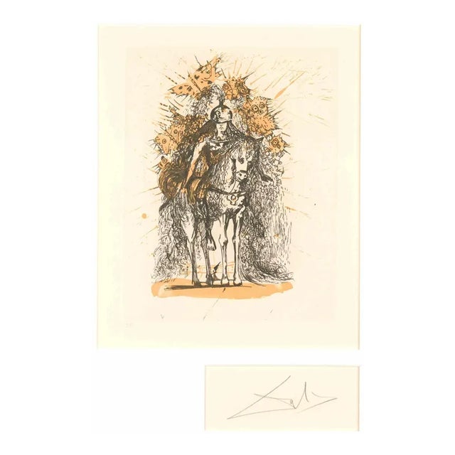 Cavalier Casqué aux Papillons, 1971, Lithograph For Sale