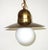 Antique Brass and Glass Pendant Lamp, 1950s, in Very Good conditions. Designed 1950 to 1959 I have official proof of...