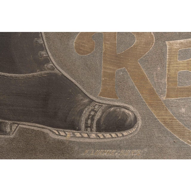 Early 20th Century Shoe Repair Smaltz Storefront Sign For Sale - Image 10 of 10