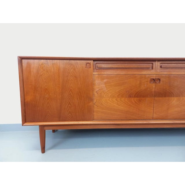 Vintage Scandinavian Teak Sideboard by Edvard Valentinsen for Samcom, 1960s For Sale - Image 12 of 18
