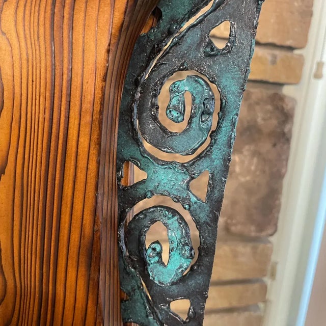 Witco Tiki Mid Century Wood Carved Fireplace Tool Set With Brutalist Accent For Sale - Image 13 of 15