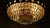 Vintage Brass-Lead Crystal Ceiling Lamp from Sölken Leuchten For Sale - Image 6 of 8
