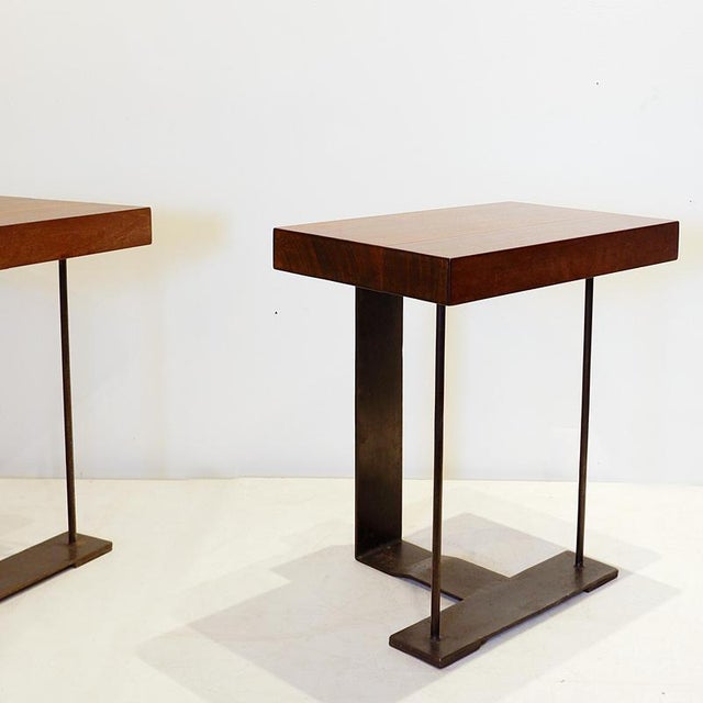 スツール Vintage Stool Pierre Chareau Style 1980s Vintage Stools in the style of Pierre Chareau, Set of 4