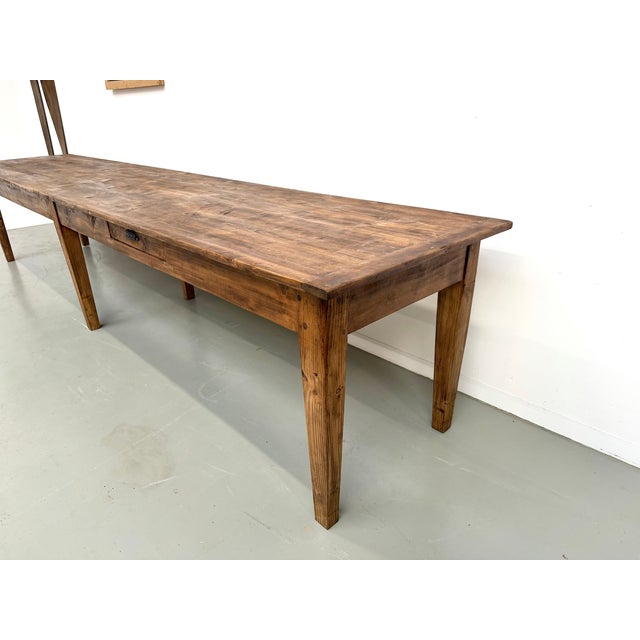 Vintage Farmhouse Table in Pine, 1950s For Sale - Image 13 of 18