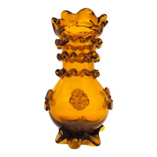1950s Gordiola Mallorca Blown Glass Vase For Sale