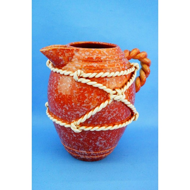 Vintage Ceramic Service with Jug and Glasses by La Colonnata Sesto Fiorentino, 1920s, Set of 7 For Sale - Image 6 of 18