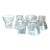 1960s Libbey Glass Textured St. Regis "On-the-Rocks" Tumblers, Set of 6 For Sale