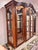 Chestnut Coastal Vintage Display Cabinet / Hutch With Lighting For Sale - Image 8 of 8